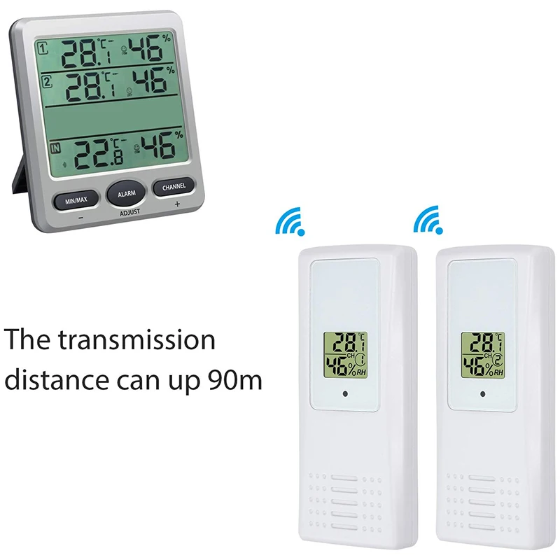WS 07 Погодная станция для кондиционер датчик температуры ЖК дисплей Беспроводная