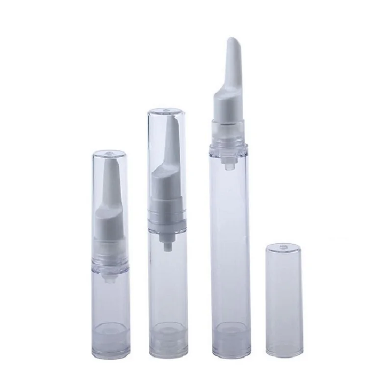 

25pcs 50pcs Vacuum Cosmetic Sample Packaging Containers 5ML 10ML 15ML Air Up Eye Cream Serum Lotion Packing Airless Pump Bottles