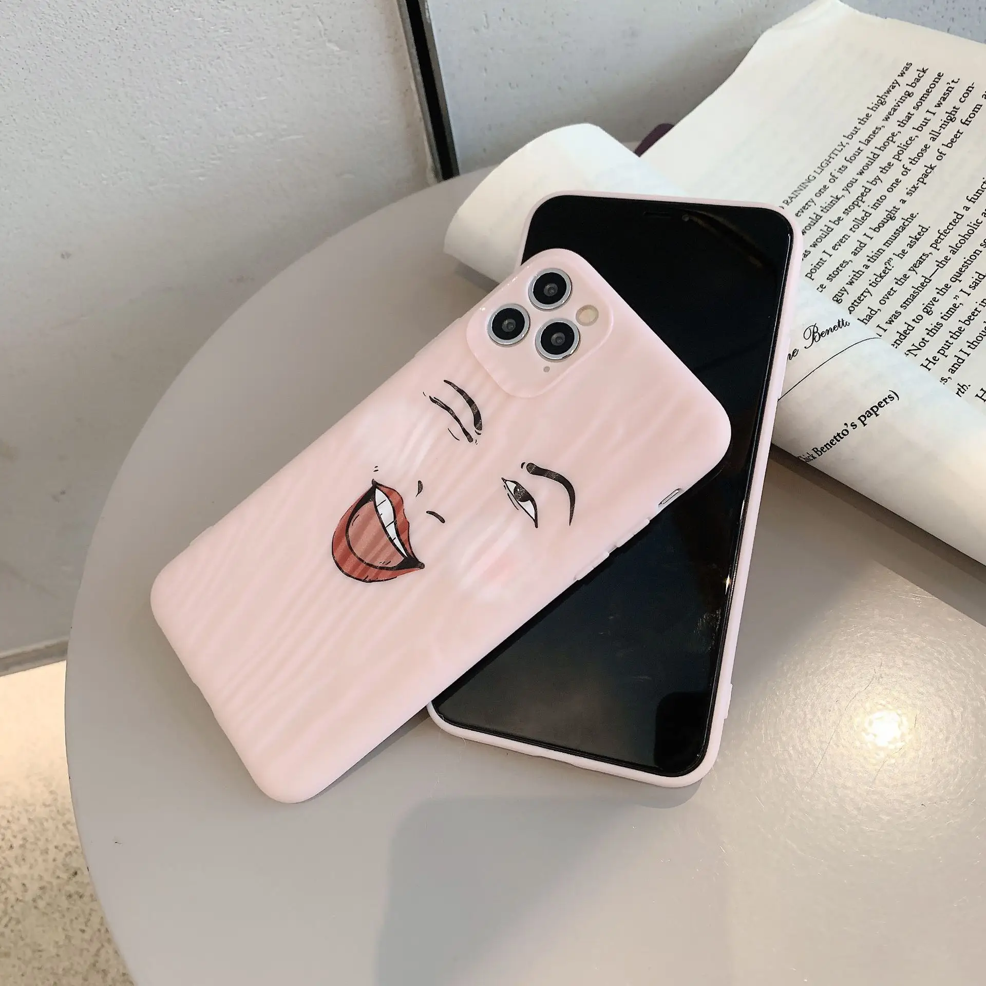 Розовый Забавный милый абстрактный чехол для телефона iPhone 11 Pro Max X Xsmax XR Xs 6 6s 7 8 Puls s