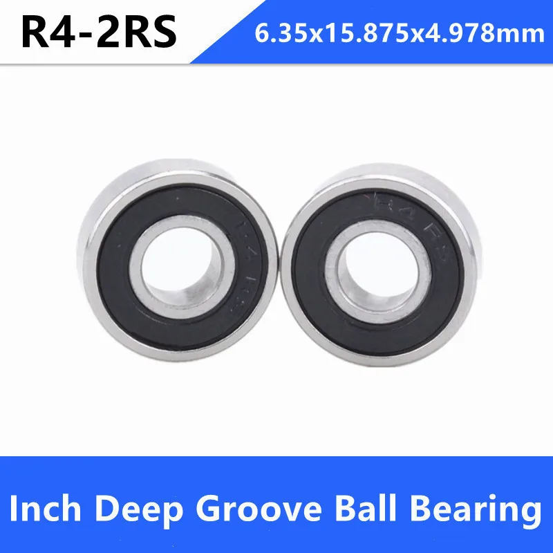 

500 шт./лот R4-2RS R4RS R4 2RS RS 1/4 "x 5/8" x 0,196 "дюймов подшипник Глубокий шаровой подшипник миниатюрный 6,35x15,875x4,978 мм