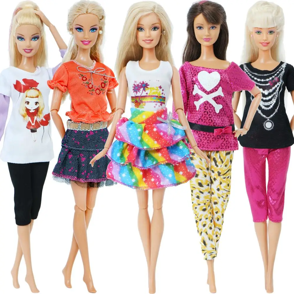 5 шт. Семена сладкого наряды Леди Повседневная одежда смешанные Стиль для детей