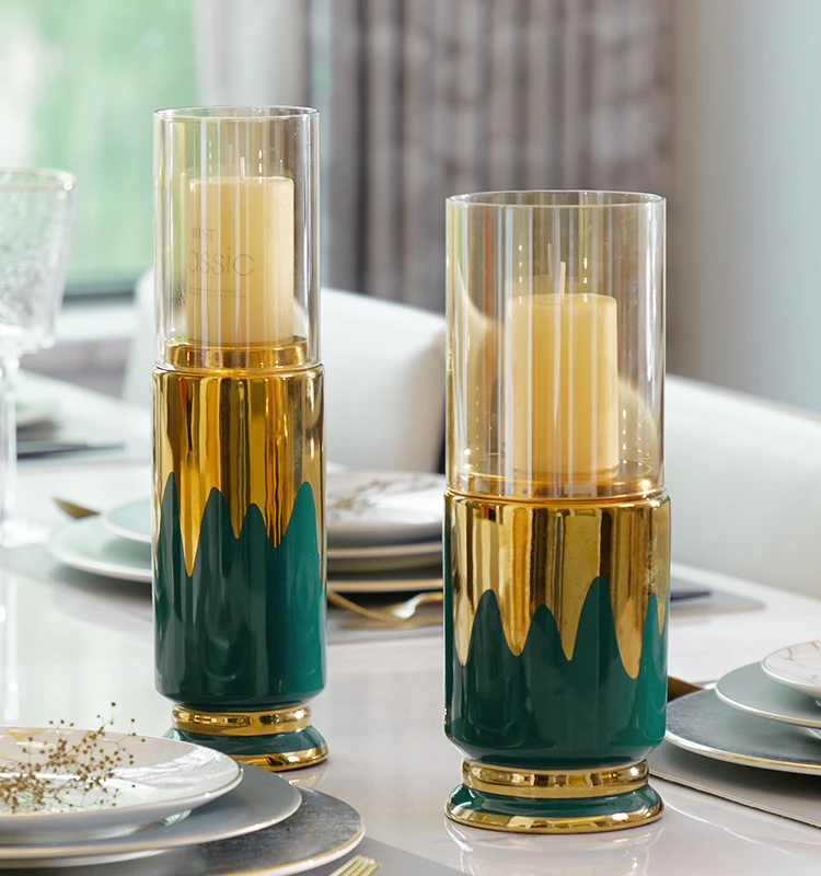 

Nordic Luxury Candle Holders Decorations Creativity Minimalist Candle Holders Dining Table Decor Sujetavelas Room Decor BC50ZT