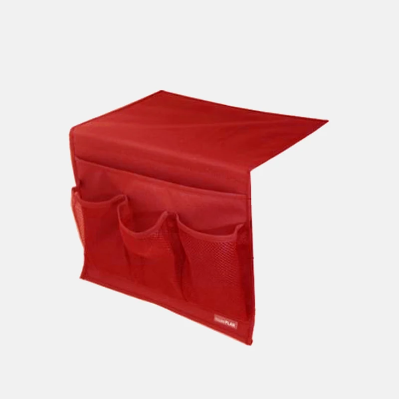 Red Новая семейная прикроватная карманная кровать сумка для хранения телефона стойка подвесная Сумка многофункциональная сумка для хранения - Цвет: Red