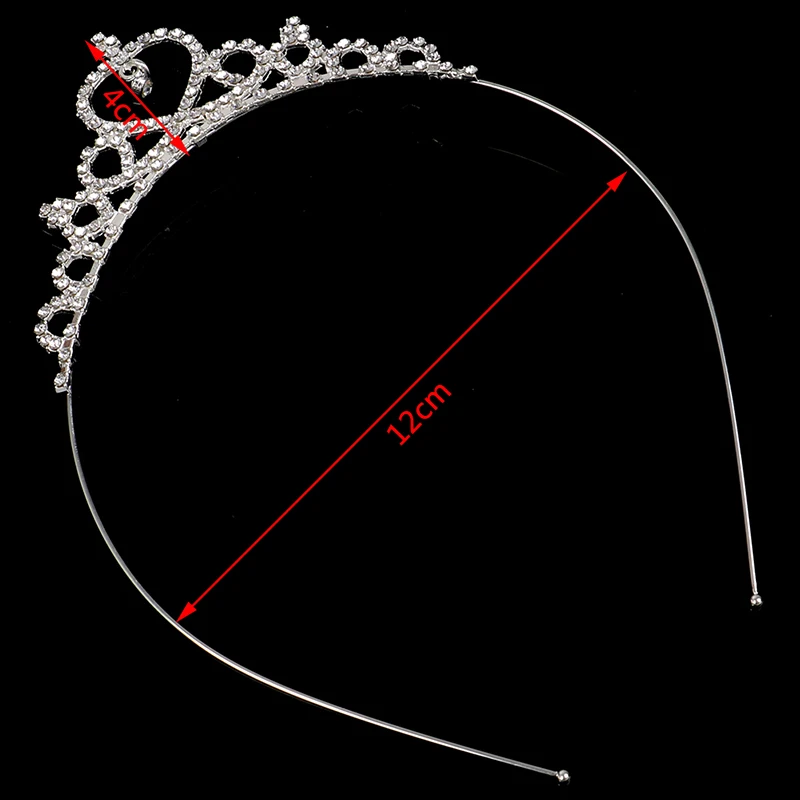 

Valentine's Day Crystal Tiara Hairband Kid Girl Bridal Princess Prom Crown Party Accessiories Princess Prom Crown Headband