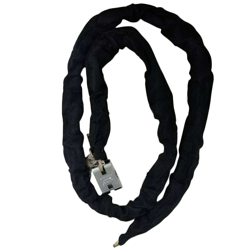 

1.8m Anti Theft Portable Motorbike Bicycle Security With 3 Keys Heavy Duty Rustproof Chain Lock Durable Metal Protective Outdoor