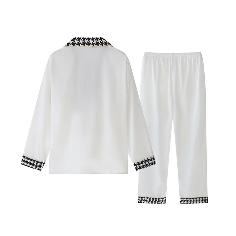 Long Sleeve Pajamas Autumn Trousers Suit Fashion Pyjama Set Large Size Nightwear Home Service