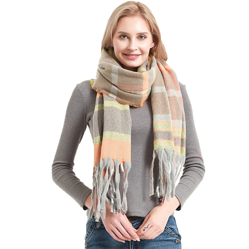 

2020 Fashion Design Cashmere Long Neck Autumn Winter scarf Women scarves for ladies shawls and wraps