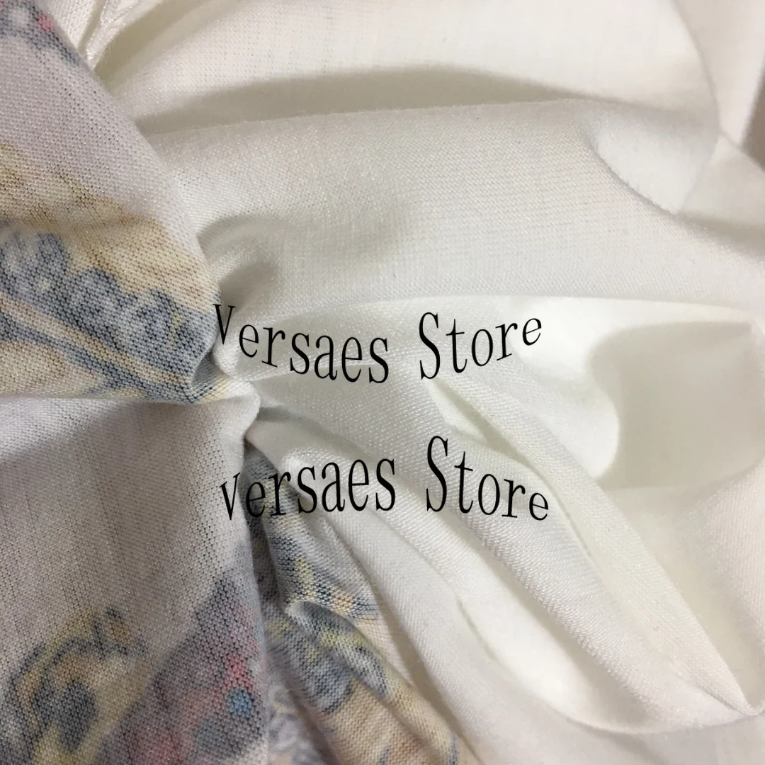 

21 luxury brand cartoon printing fashion women's temperament round neck slim short sleeve versatile casual loose pattern T-shirt