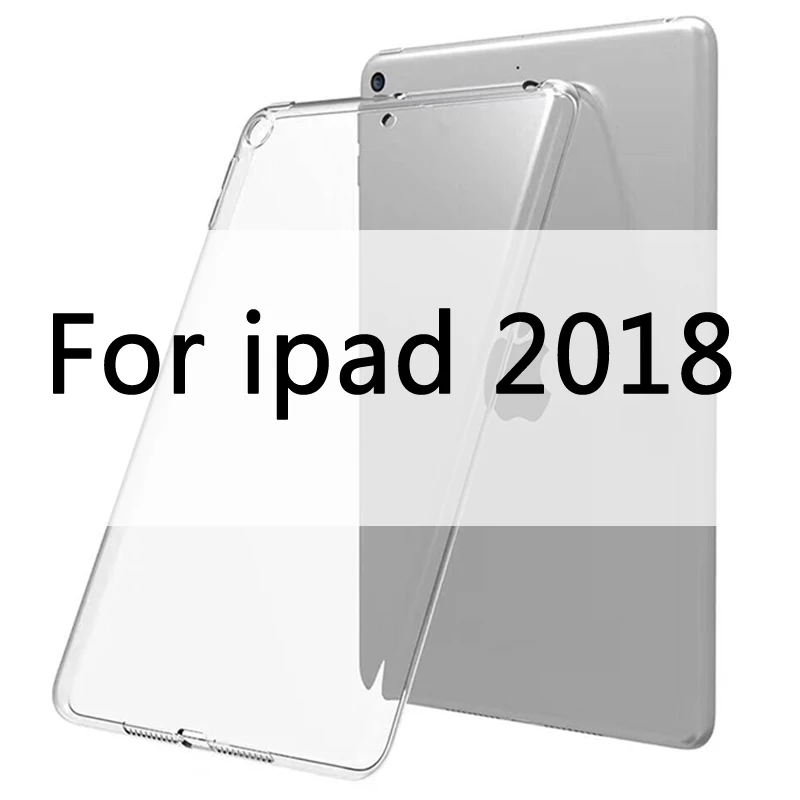 For ipad 2018 Чехол для iPad 10,2 MiNi 2 3 4 5 TPU Прозрачный Силиконовый противоударный чехол для нового iPad Pro 10,5 Air 1 2 задний Чехол - Цвет: For ipad 2018