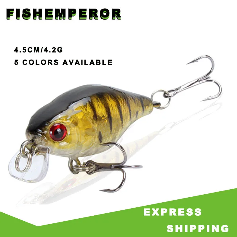 

1pcs/lot 45mm 4.2g Swim Fish Fishing Lure Artificial Hard Crank Bait topwater Wobbler Mini Fishing Crankbait lure fishing tackle