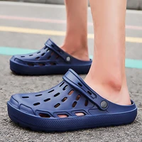large mens sandals summer high quality tasteless perforated shoes lightweight outdoor beach vacation sandals casual shoes