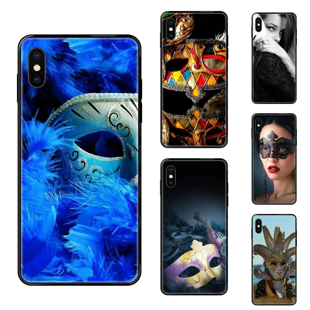 Модные маскарадные маски для выпускного вечера Xiaomi Mi Note A1 A2 A3 5 5s 6 8 9 10 SE Lite Pro Ultra Art