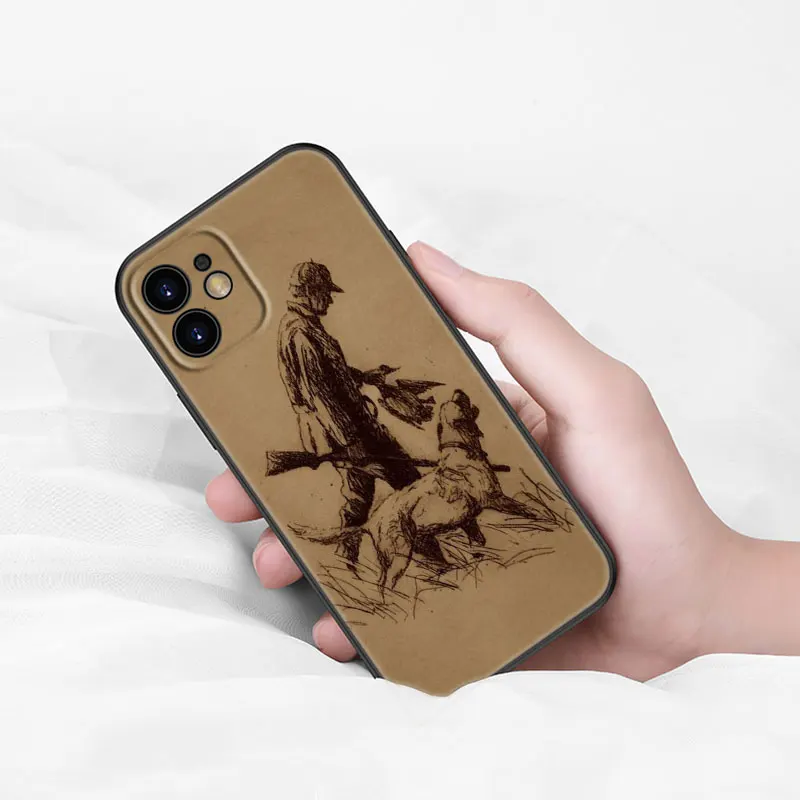Чехол для телефона охотничьей рыбалки Apple iPhone 13 12 Mini 11 Pro Max XR X XS MAX 6 6S 7 8 Plus 5 5S SE 2020