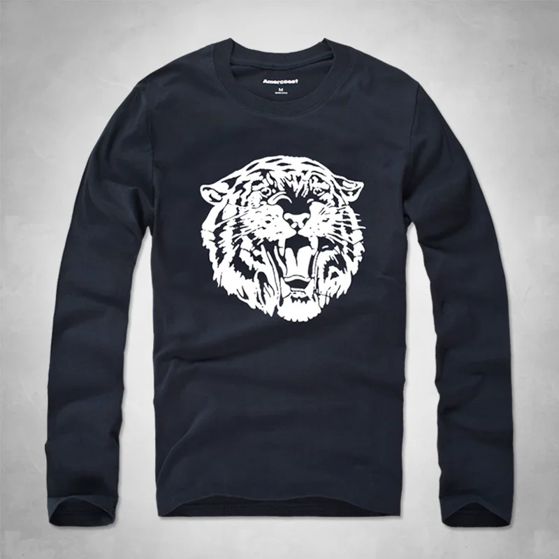 Spring Autumn Period pattern Long Sleeve Cultivate One's Morality T-shirt Sets O-neck 90 Solid Casual Cotton T Shirt Male | Мужская