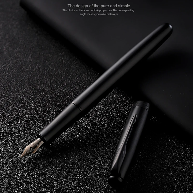 

Jinhao 75 Metal Fountain Pen Elegant Black & Red & White Patterns With Converter Ink Pen For Office & Home Writing Pens New