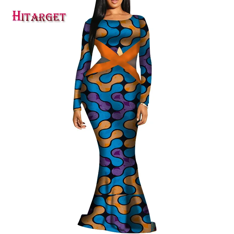 Новинка 2019 африканские платья с принтом воска Анкары для женщин африканская