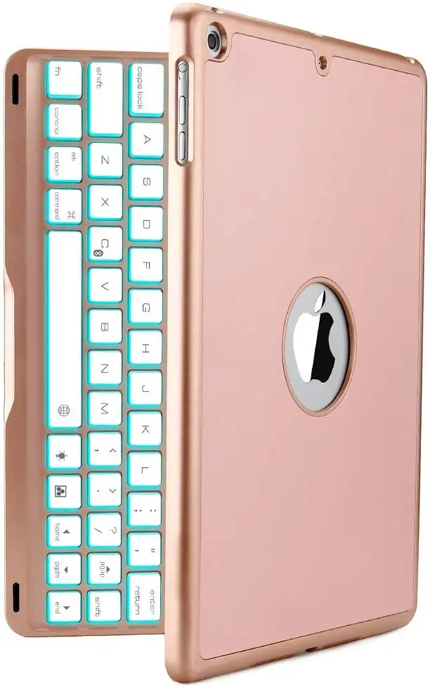 7 цветов светодиодный bluetooth планшет с подсветкой клавиатура защитным чехлом для