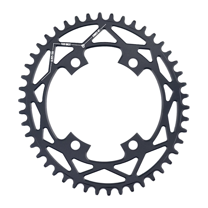 

The PASSQUEST 110BCD four-claw is suitable for Shimano R2000 / R3000 / 5800/6800 / DA9000 single disc without losing the positiv