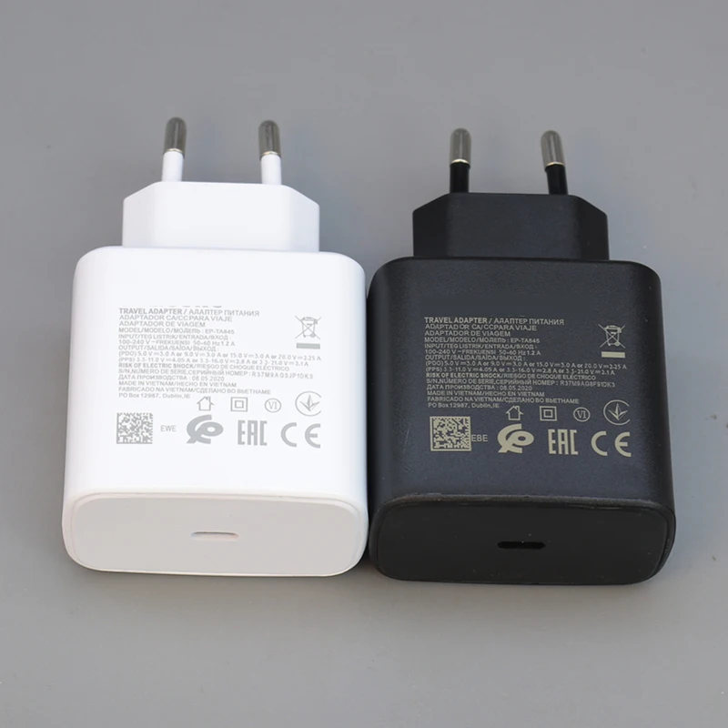 Оригинальное устройство для быстрой зарядки Samsung 45 Вт GALAXY Z Fold 1 3 S20 S21 Ultra Note 10 Plus S10 |