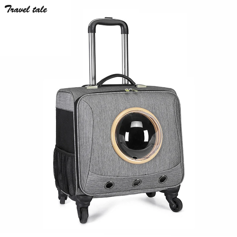 Travel tale складной кошки тележка для багажа перевозчик собака щенок котенок Pet Чехол скутер
