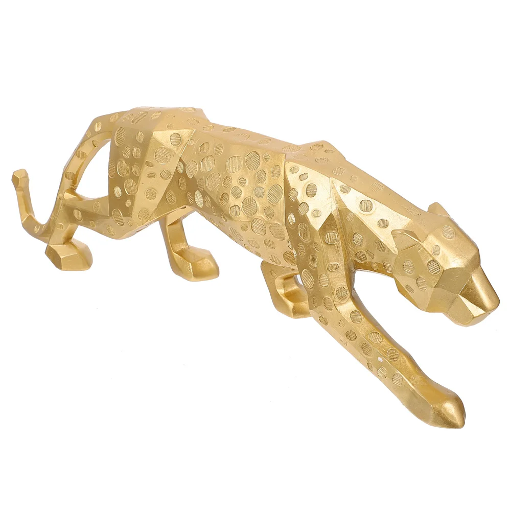

Leopard Model Ornament Simulation Leopard Plaything Tabletop Leopard Decor