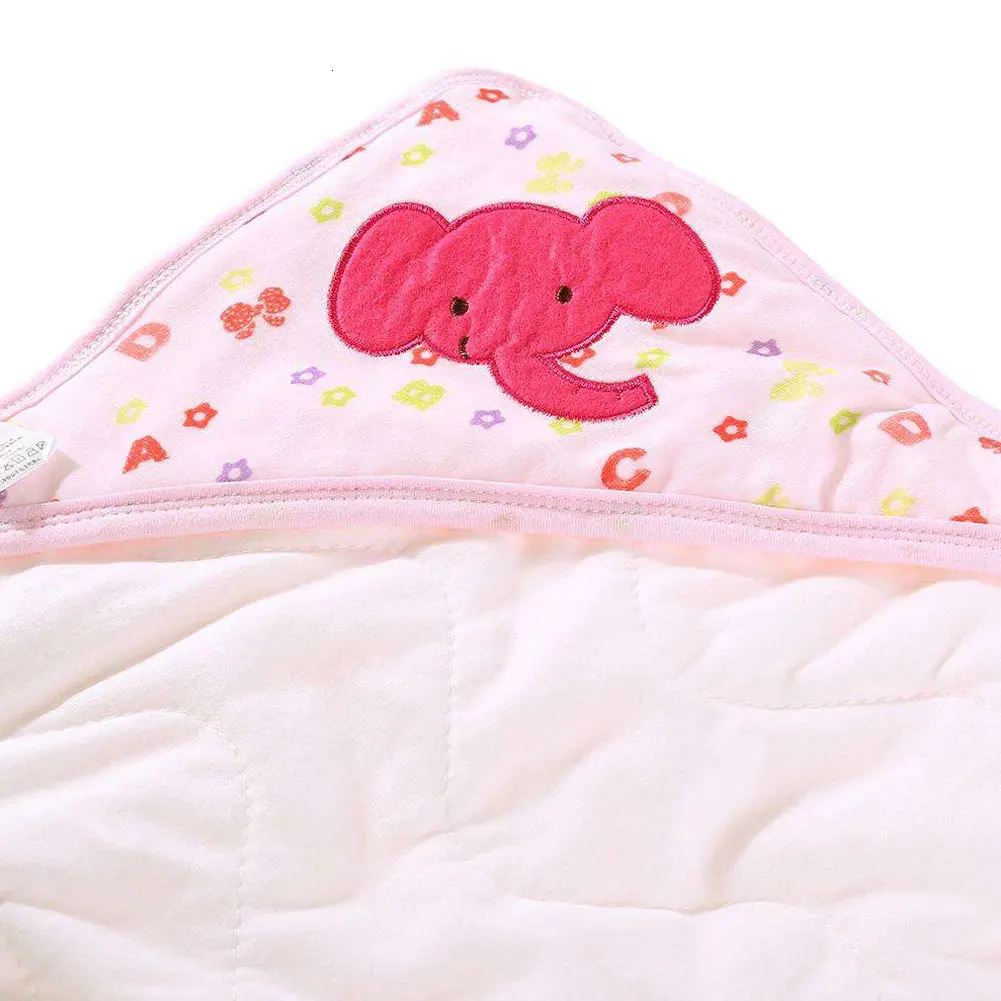 Pudcoco Cute Animal Print Newborn Baby Infant Soft Swaddle Wrap Cotton Swaddling Blanket Sleeping Wrap