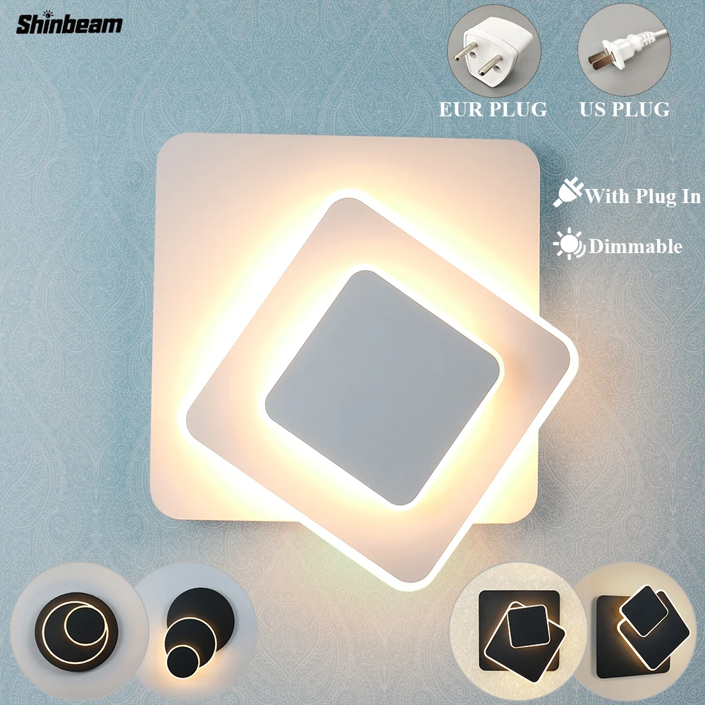 Настенный светильник светодиодный с регулируемой яркостью 13 Вт для дома