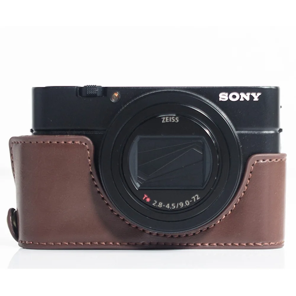 Искусственная кожа цифровая камера чехол сумка чехол для sony RX100VII M7 RX100VI M6 RX100V M5 RX100VA M5A RX100IV M4 RX100 III II я M3 M2