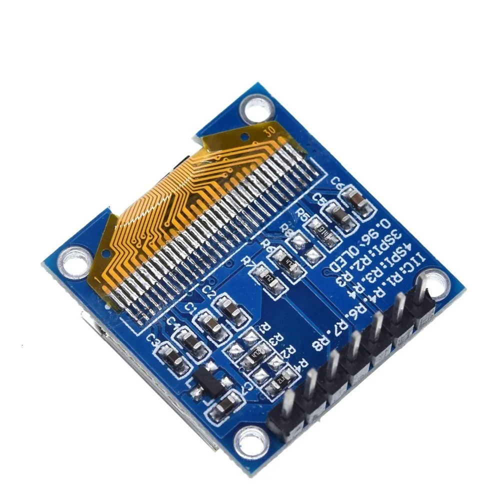0,96 дюймовый OLED 4PIN 7PIN IIC Серийный белый дисплей модуль 128X64 IEC SSD1306 12864 плата с ЖК-экраном для Arduino