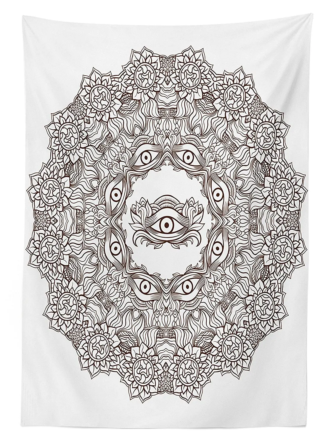 Оккультная Декоративная скатерть кружевной символ мандалы глаз провидение Бохо