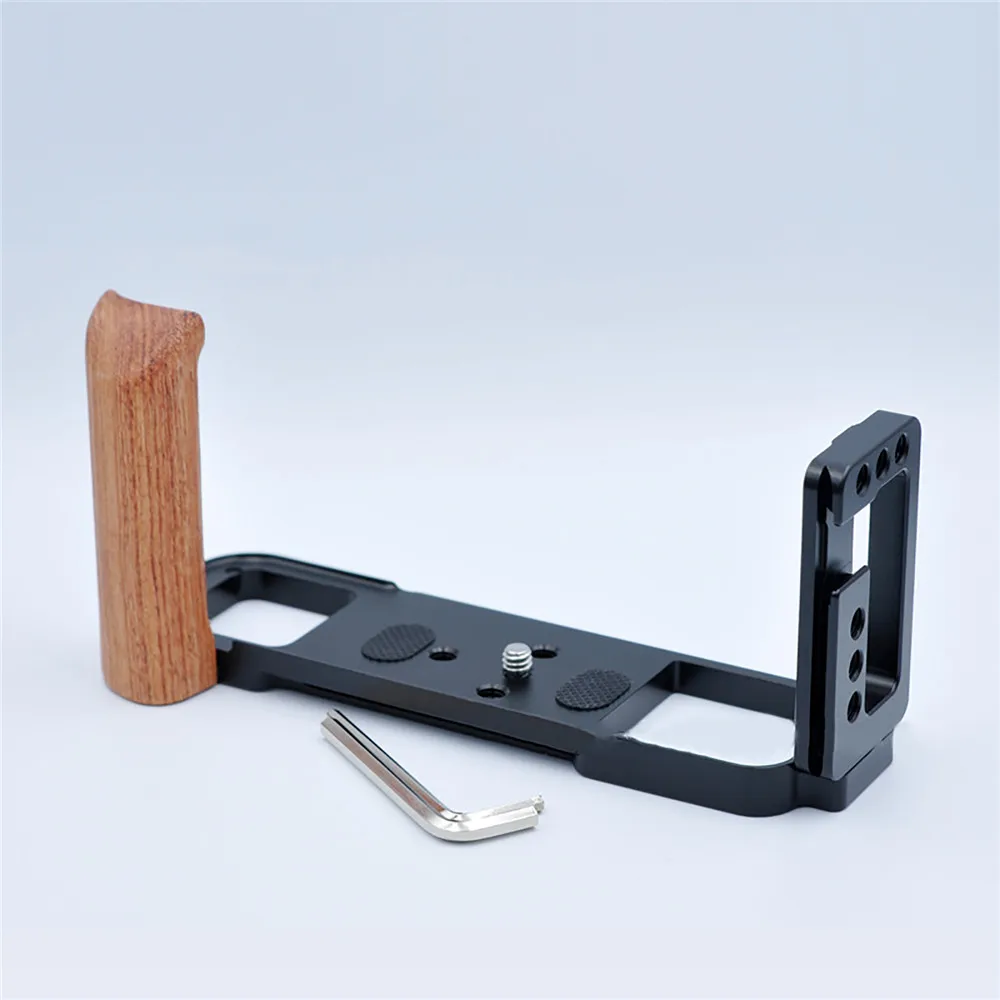 

Винтовой быстросъемный L-образный держатель для камеры с винтом 1/4, вертикальный кронштейн для съемки с горячим башмаком для Fuji GFX50R