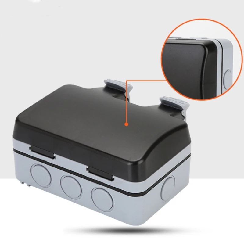 Электрическая настенная розетка с вилкой Стандарта Великобритании/ЕС уличный