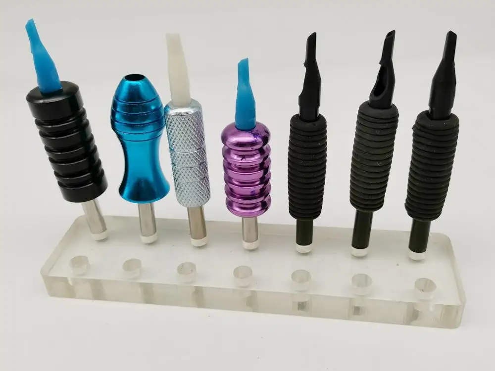 1 шт акриловые держатели для тату-машинок трубки держатель стенд 14 отверстий Storeage