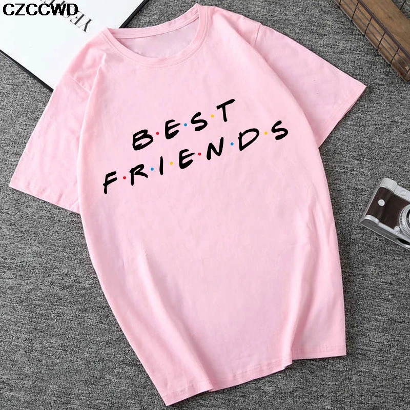 Poleras Mujer De Moda 2019 белая футболка тренд Harajuku модные Best друзей для отдыха уличная