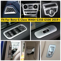 matte abs head light lamp button panel belt buckle cover trim accessories for mercedes benz g class w464 g350 g500 2019 2021