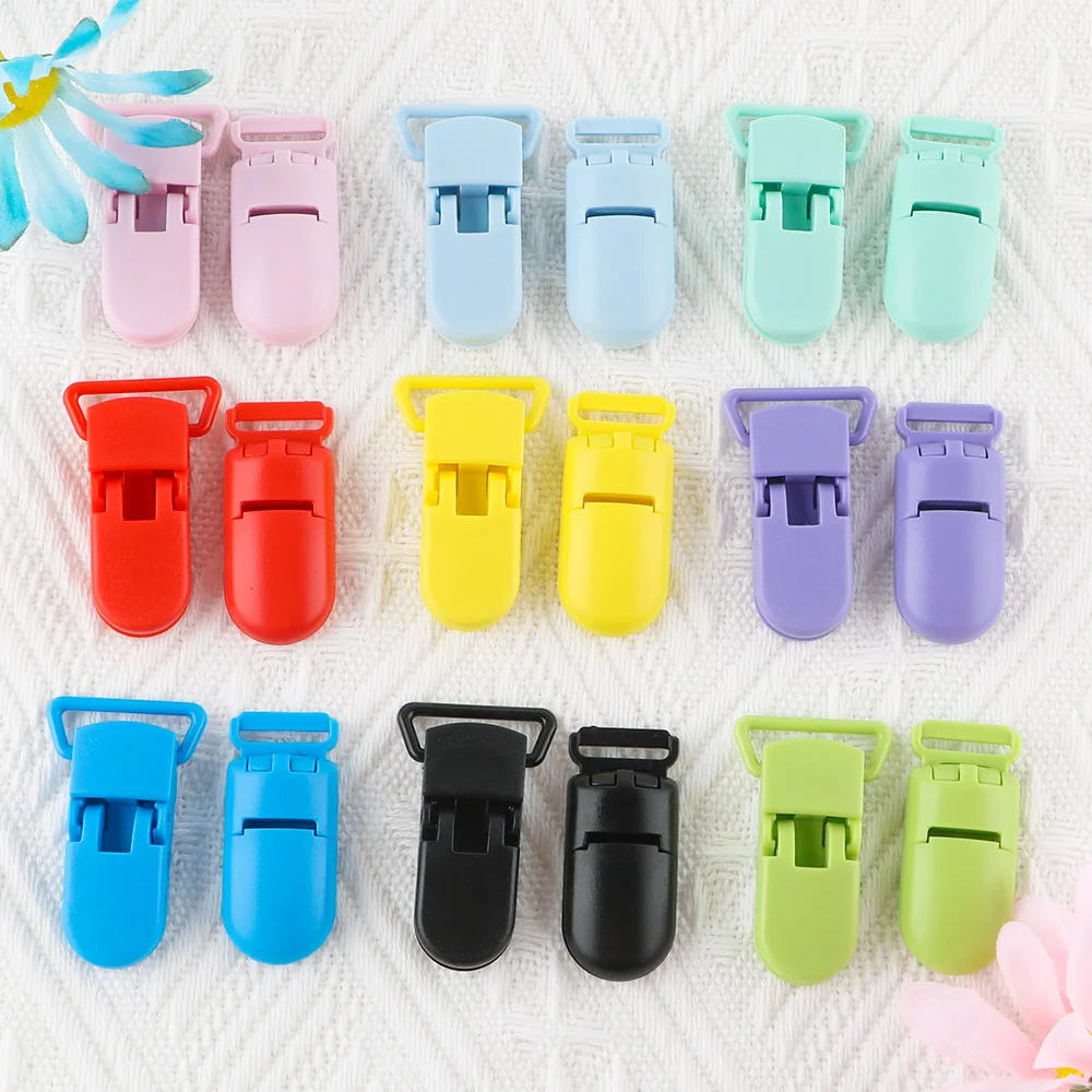 

Sunrony 50Pc Plastic Baby Multicolour Pacifier Clips Wholesale Soother Holder For DIY Pacifier Chain Necklace Clamp Accessories