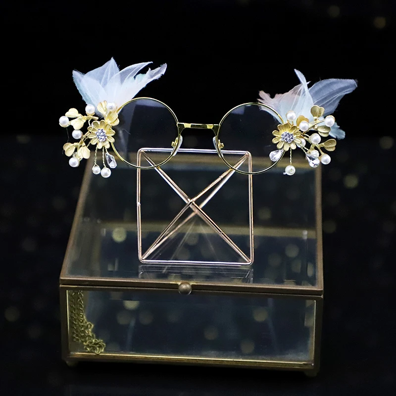 Оправа для очков детская с жемчужинами цветами и звездами | Тематическая одежда