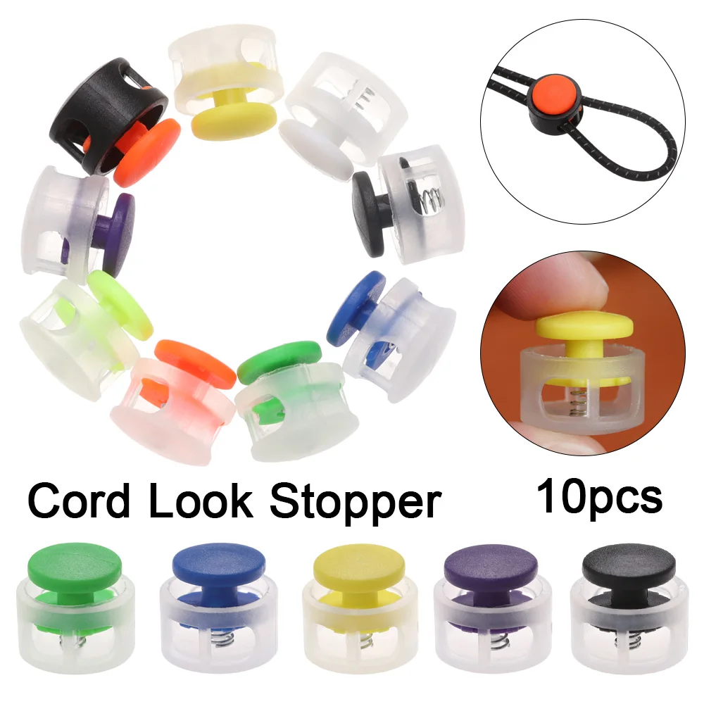 Зажим для шнура сделай сам черный переключатель с 2 отверстиями стопор шнурок из