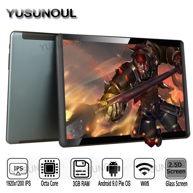 New DHL Free 4G LTE 3GB RAM 32/64GB ROM 10 inch Tablet Android 9.0 Pie MT6762 Octa core Type-C USB GPS WIFI Phone Tablets 10.1“