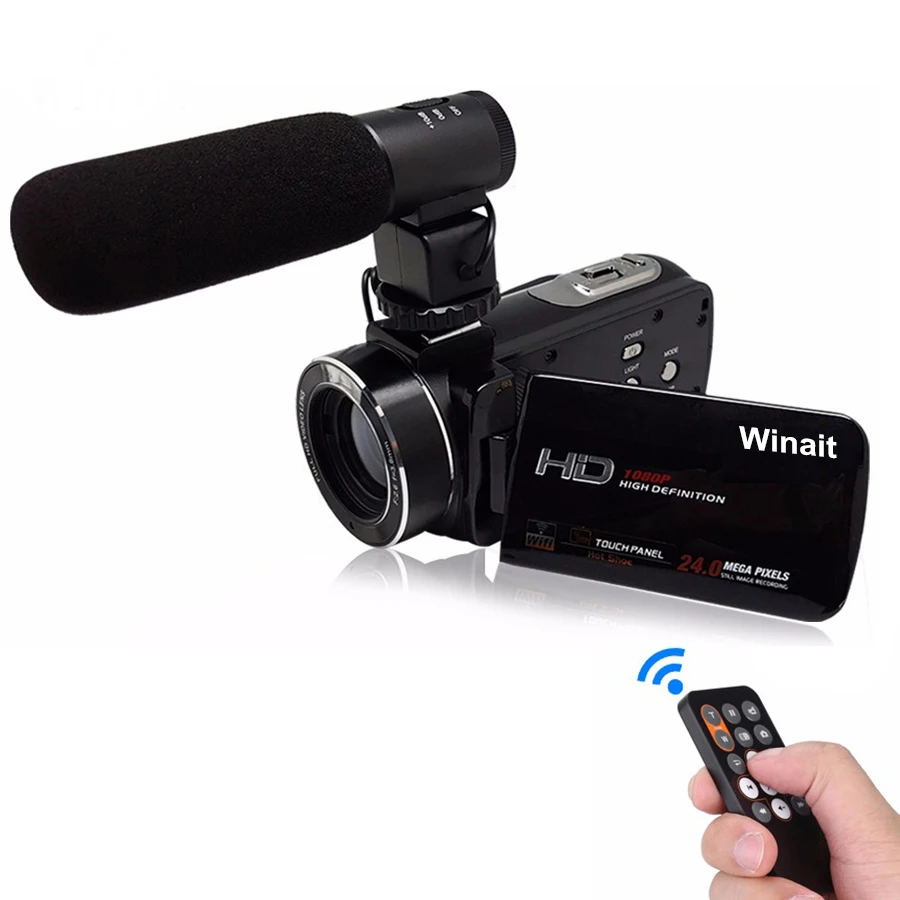 Цифровая видеокамера Winait с Wi Fi и дистанционным управлением HD 1920*1080 сенсорный