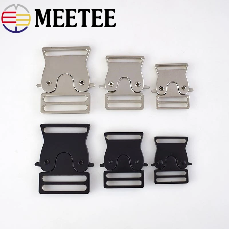 Meetee 1/2/4 шт. с быстросъемным ID27mm открытый металлический крючок для ношения на ремне для рюкзак поясные резинки весна пряжки изделия для шитья аксессуар AP353
