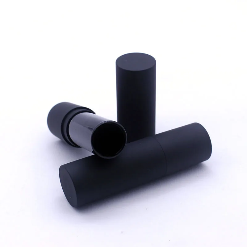 Пластиковый черный матовый тюбик для губ Косметическая Помада пустой контейнер