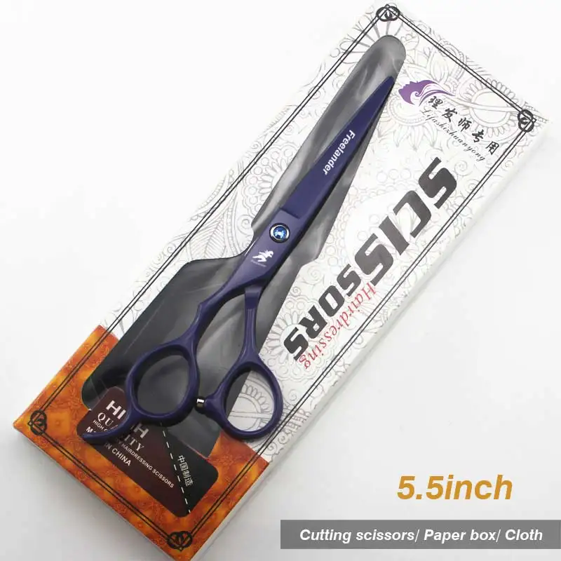 5.5Violet Cutting 5,5/6,0 дюймов серебряные японские ножницы для волос дешевые Парикмахерские ножницы Ножницы Парикмахерская бритва стрижка левосторонние ножницы - Цвет: 5.5Violet Cutting