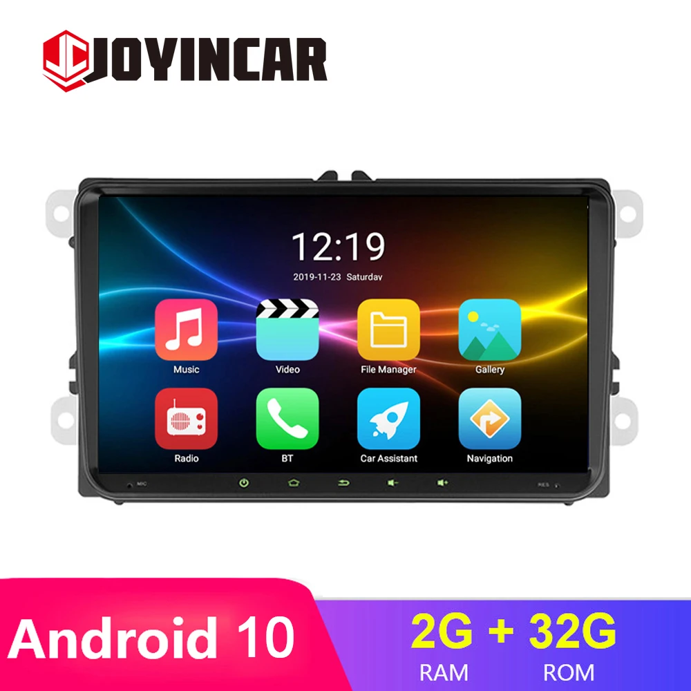 

JOYINCAR 9 inch Car Android 10 Car radio GPS Auto radio 2 Din USB for VW Skoda Octavia golf 5 6 touran passat B6 jetta polo