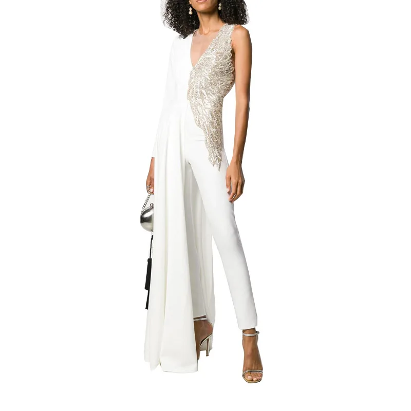 

2021 New Fashion Trendy Women's Dress Sexy Deep V Slim Fit Bodysuit