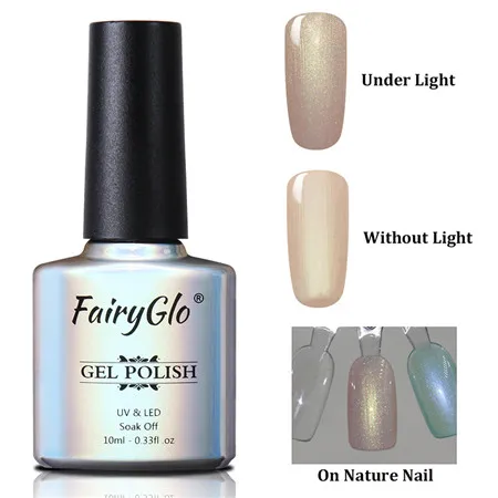 9519 FairyGlo 10 мл Гель-лак для ногтей жемчужный Блестящий УФ-Гель-лак замачиваемый долговечный дизайн ногтей Гель-лак Гибридный лак - Цвет: 9519