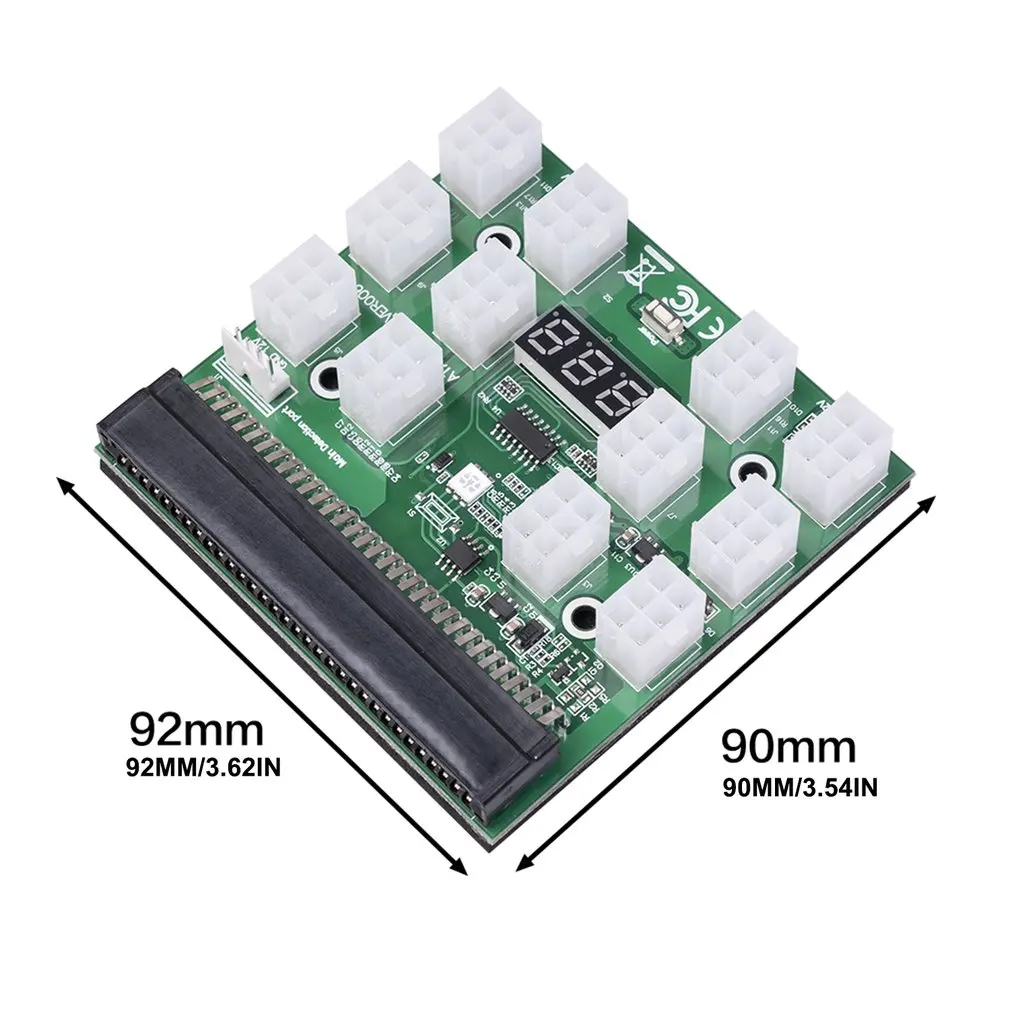 

Power Cable for BTC Server Power Board With LED Voltage Display Floppy Drive 4Pin For DPS-1200FB A PSU Server Power Conversion