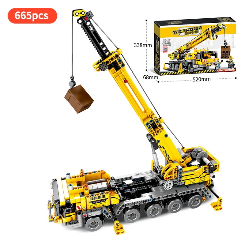 Городской инженерный автомобиль модель грузовика Techinque мобильный кран MK II