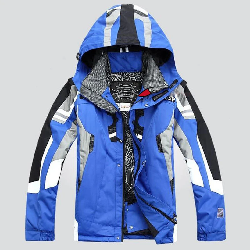 Royal Blue Горячая зимняя куртка мужская водонепроницаемая куртка лыжный костюм куртка сноуборд одежда теплая - Цвет: Royal Blue