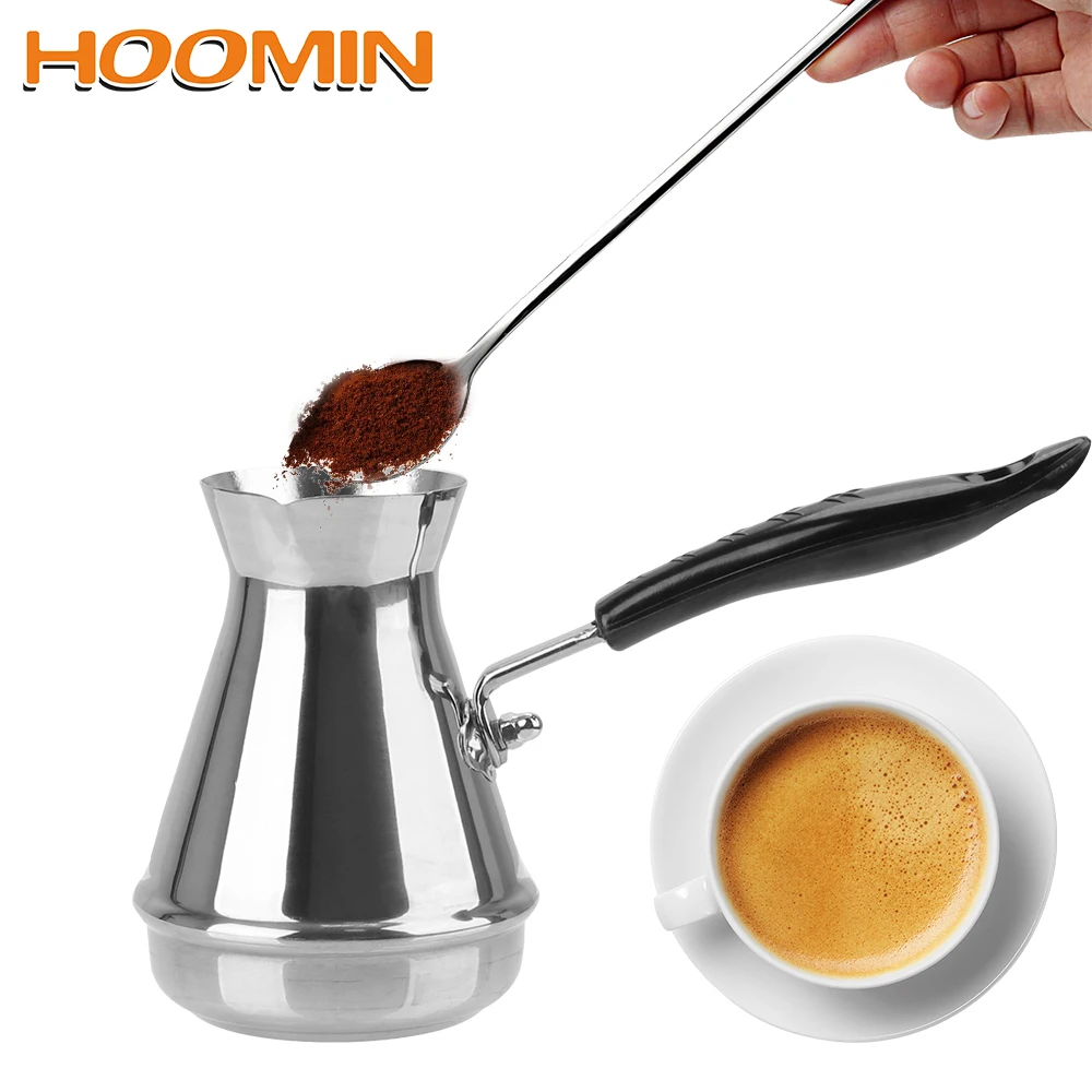 HOOMIN Европейский горшок с длинной ручкой из нержавеющей стали масло плавильный